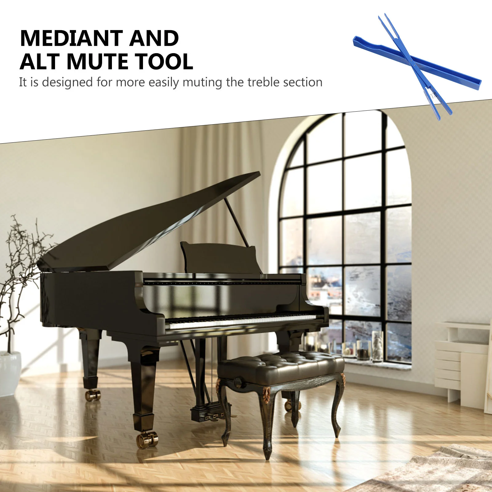 

Nylon Treble Mute Clamp Mediant Tool Piano Tuning Repairing White 20X2X1Cm 7.9X0.8X0.4Inch Durable Mute Tool Keyboard