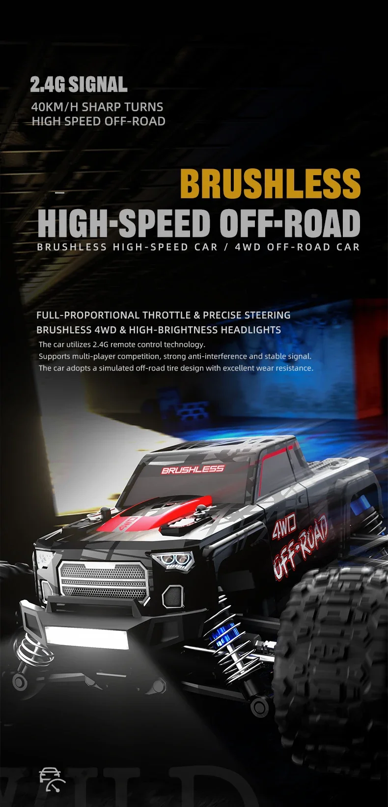 JHD C8811 40KM/H High Speed RC Cars Toys JJRC C8811 Remote Control