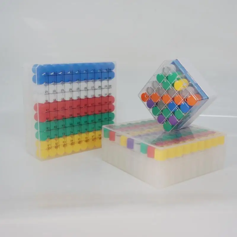 1set Laboratory 36/50/81/100holes1.8ml/5ml PP Boxed Freezing Tubes, A Set of Plastic Cryopreservation Tube with Box