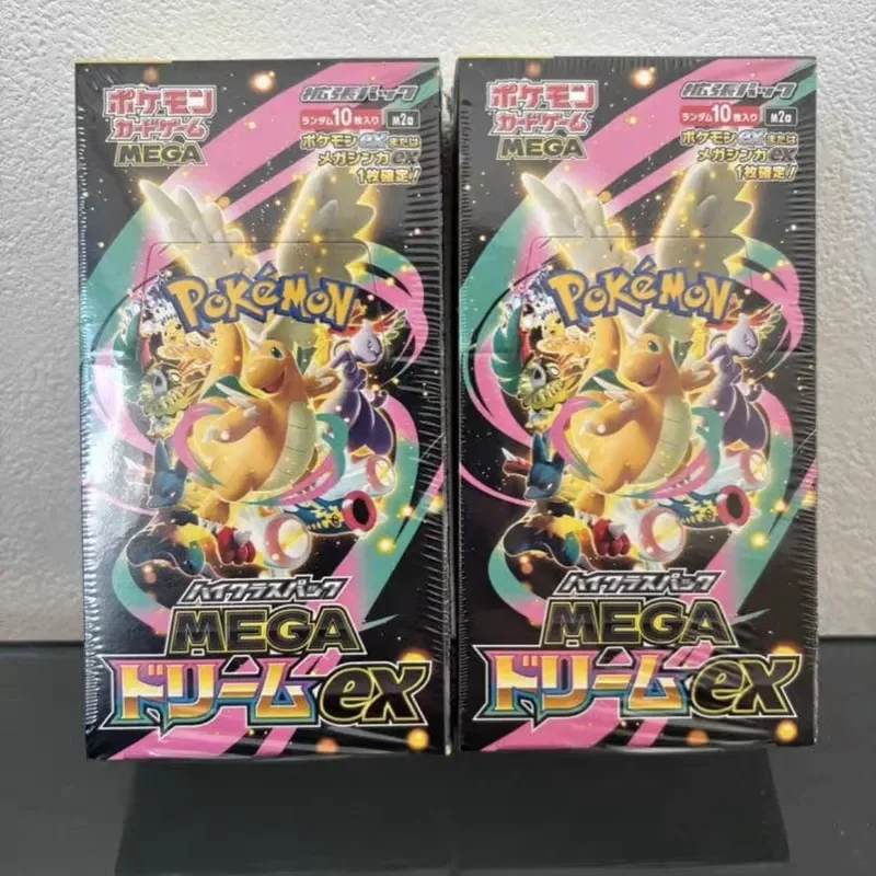 Caixa de Booster Selada Japonesa Pokémon TCG Mega Dream Ex M2A com Cartas Colecionáveis Raras de Charizard, Gengar e Dragonite Ex - Presente Colecionável