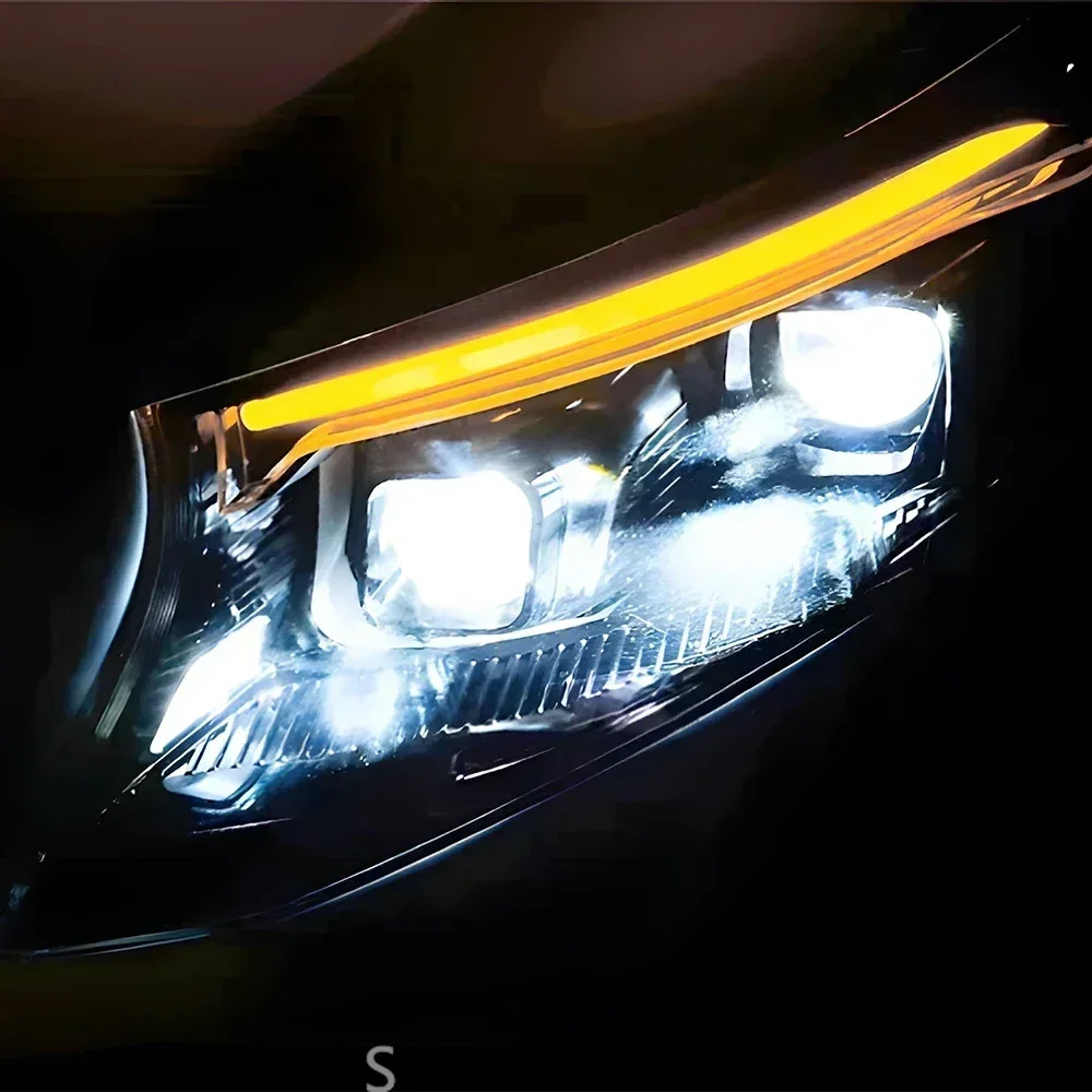 مصباح خلفي تلقائي لبنز فيتو W447 ميتريس فئة V 2016-2023 ترقية 2024 تصميم ديناميكي المصباح عدسة ثنائية البؤرة أداة الملحقات #2