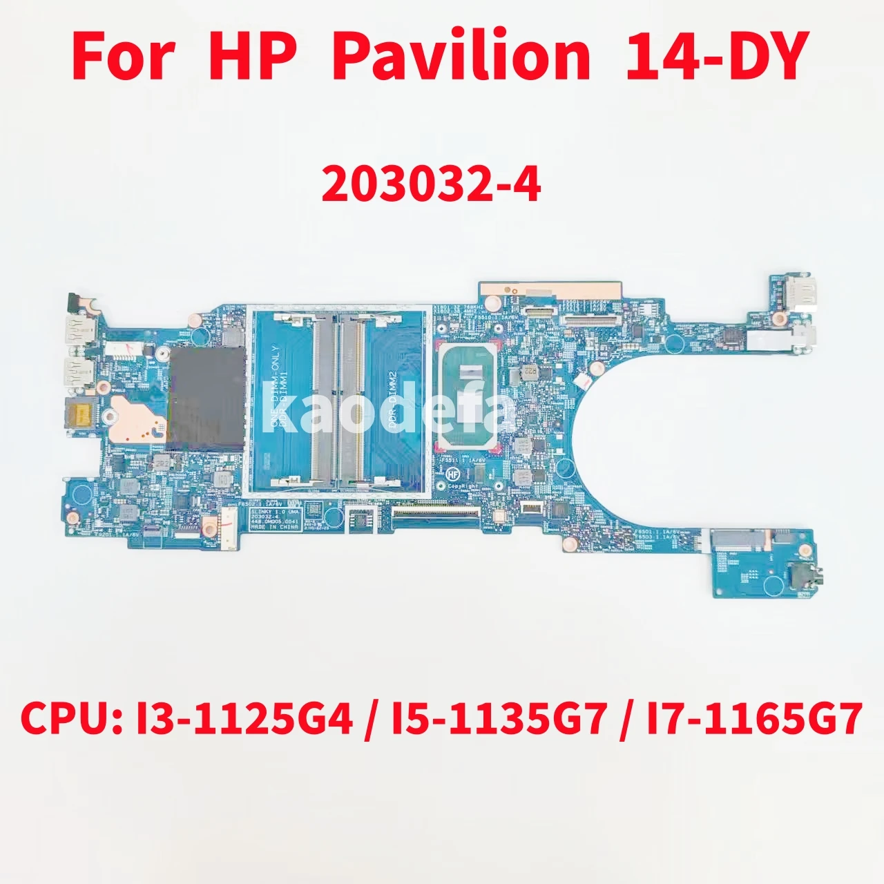 203032-4 Moederbord Voor Hp Paviljoen 14-dy Laptop Moederbord Cpu: 7505u I3-1125G4 I5-1135G7 I7-1165G7 Ddr4 100% Test Ok