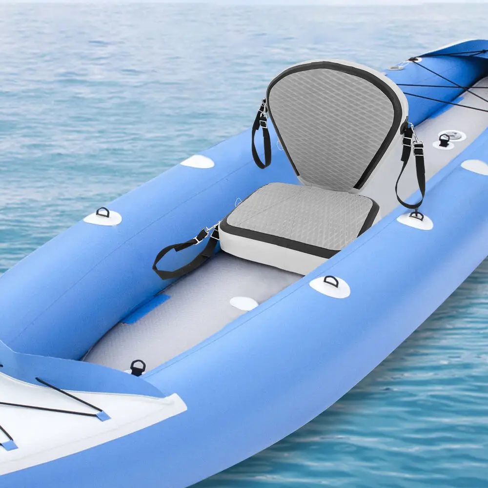 Grey EVA Inflatable Seat Cushion, Ideal for Kayaking, Easy to Carry and Store