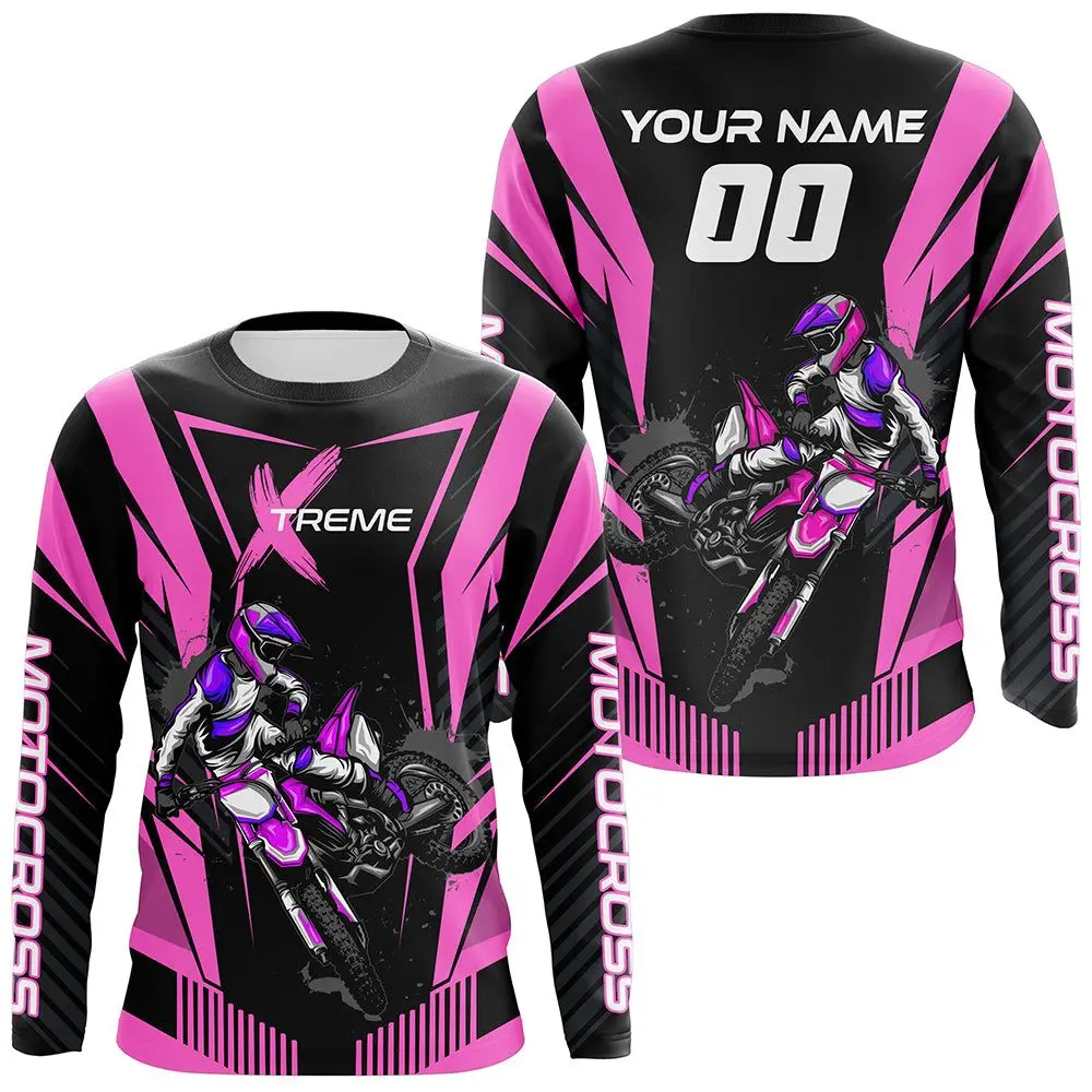 

Mountain Enduro Bike Jersey Outdoor Riding Breathable Long Sleeve T-Shirts For Men Women DIY Custom Number Name Personality Tops