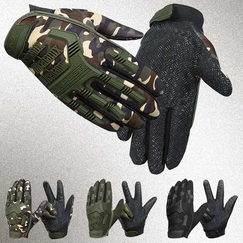 Men Tactical Gloves Full Finger Motos Racing Training Fighting Gloves Outdoor Sports Protect Gear Riding Gloves