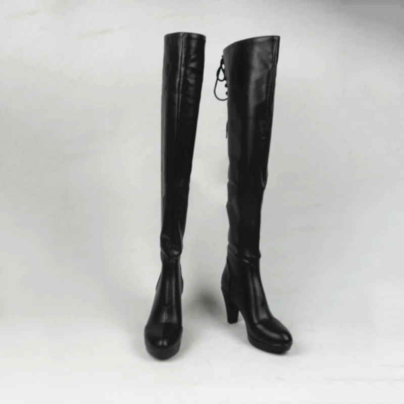 Anime Yorha 2B Cosplay Black High heel Cos Boots Cool beauty daily customize Women Shoes