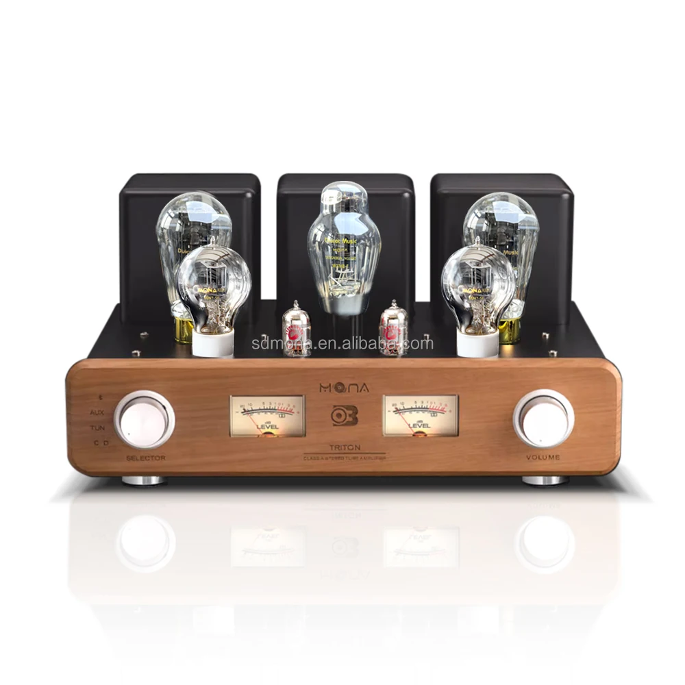 Upgraded 12W Home Stereo Tube Amplifier with 300B Amplifier Hand-Wired Black Aluminium 220v Perfect Sound