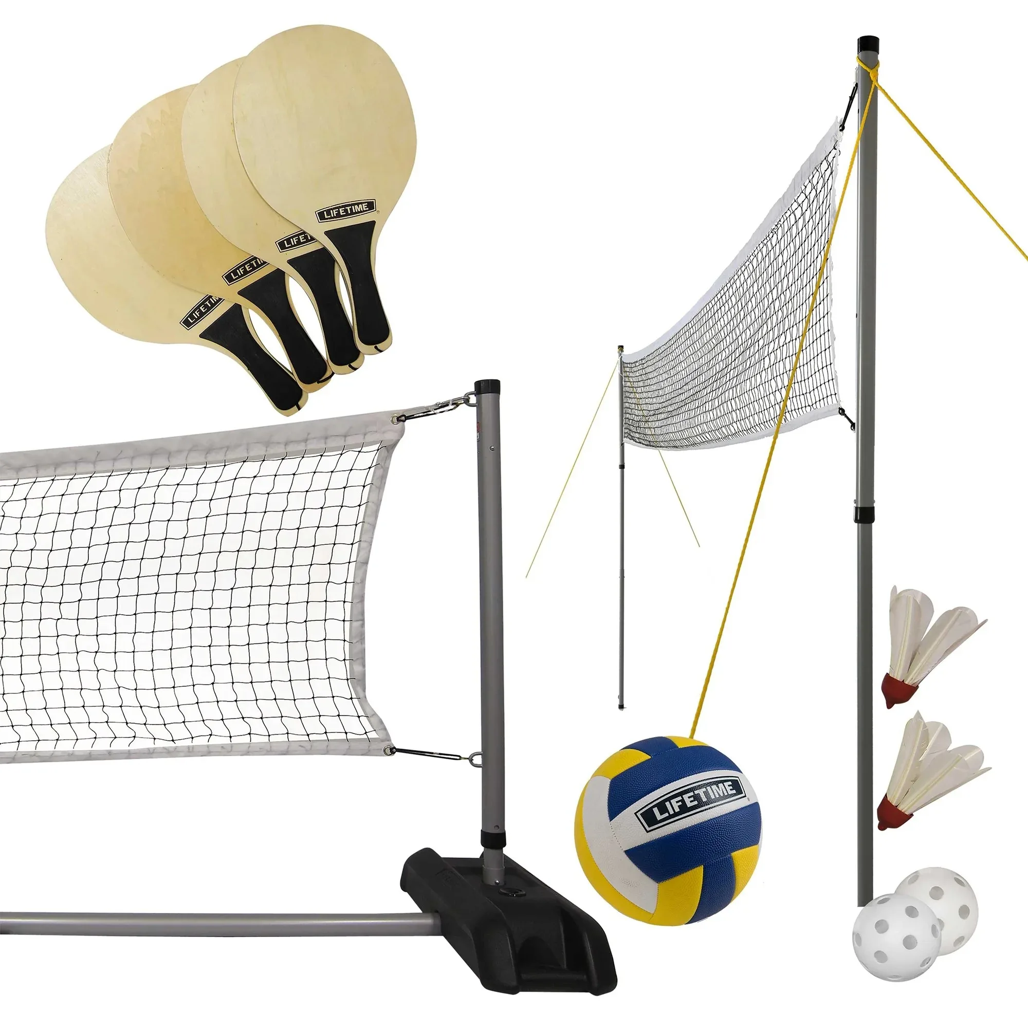 Outdoor Net Games Set for Tennis, Volleyball, Pickleball and Badminton