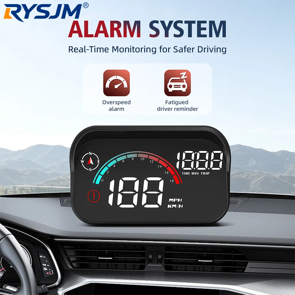 New M22 Car HUD GPS Head Up Display Universal On Board Computer HD LCD Windshield Projector Digital Speedometer For All Vehicles