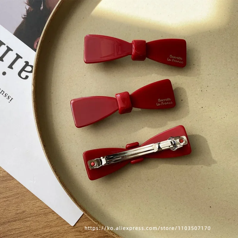Korean Style Bow Spring Clip Hair Accessory