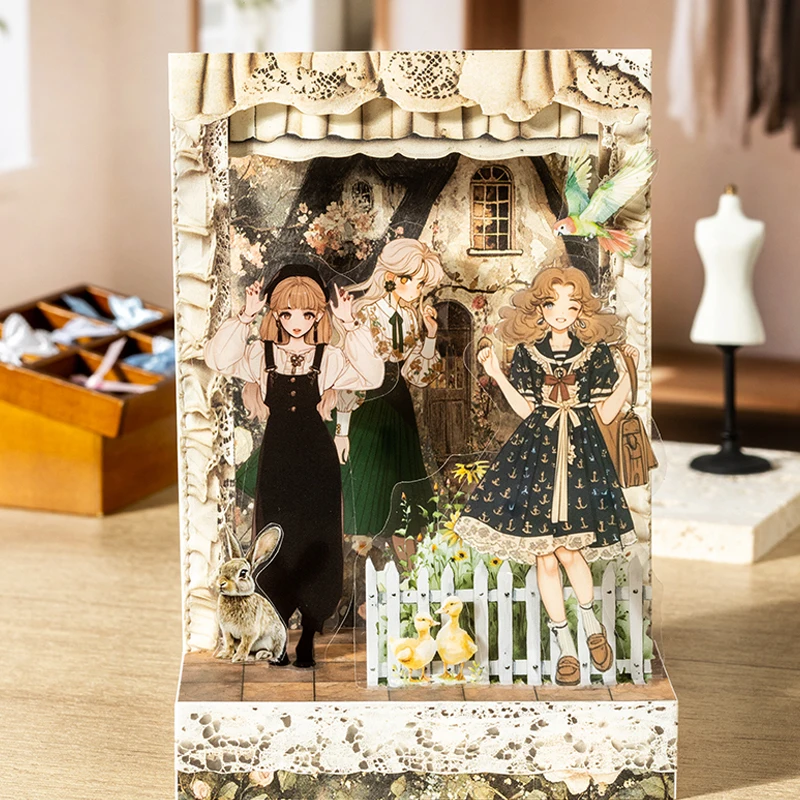 60/80 قطعة سلسلة ملابس دودو الأسبوعية ملصقات PET ذاتية الصنع إطار صور سجل القصاصات ألبوم جراب هاتف فنجان شاي الكمبيوتر المحمول مذكرات #4