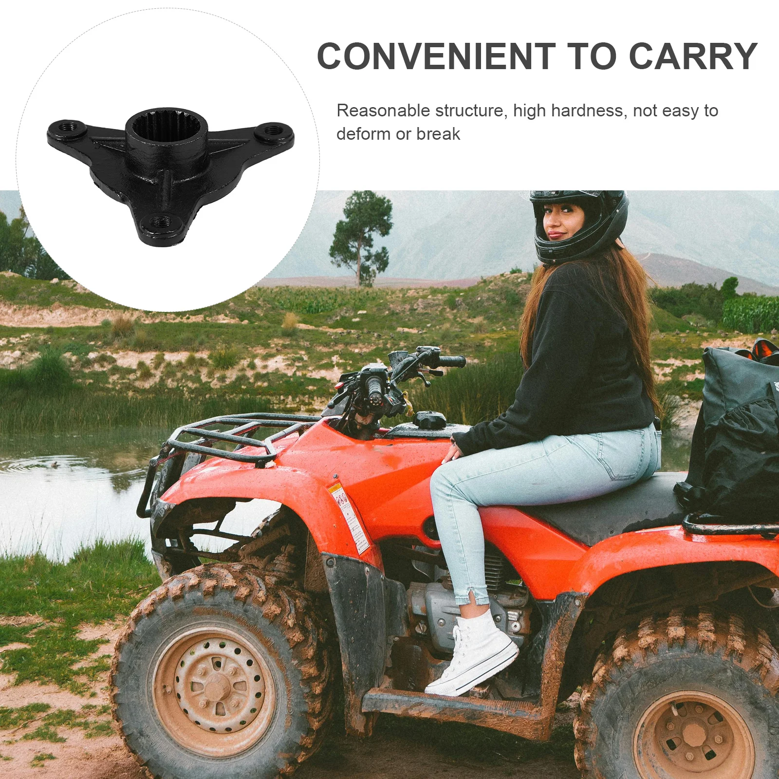 Wheel Hub for Go Kart Atv Axle Hub Assembly Robust Construction Easy Installation Secure Tire Fit Reduced Friction Ideal