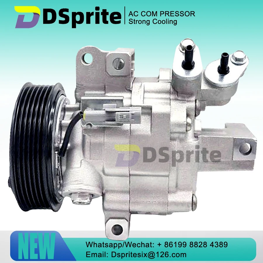 DKV06R Auto AC Compressor For Peugeot 107 Citroen C1 Toyota Aygo  6453.RJ 6453RJ 6453 RJ 883100H010 88310 0H010 88310-0H010