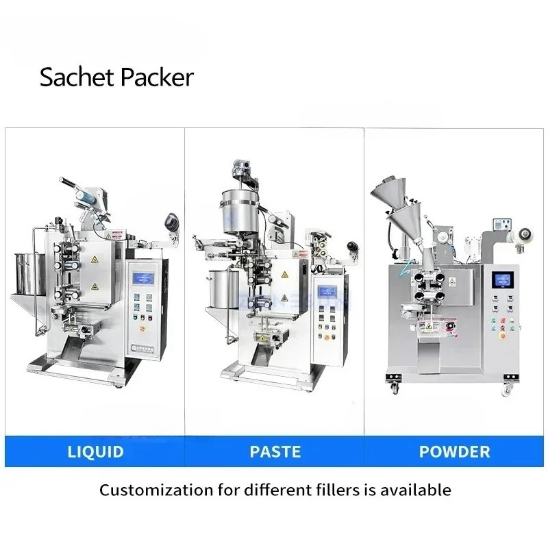 Machine à sceller les sauces à grande vitesse ZS-LX120, machines d'emballage à trois côtés avec codage de Date, déchirure facile