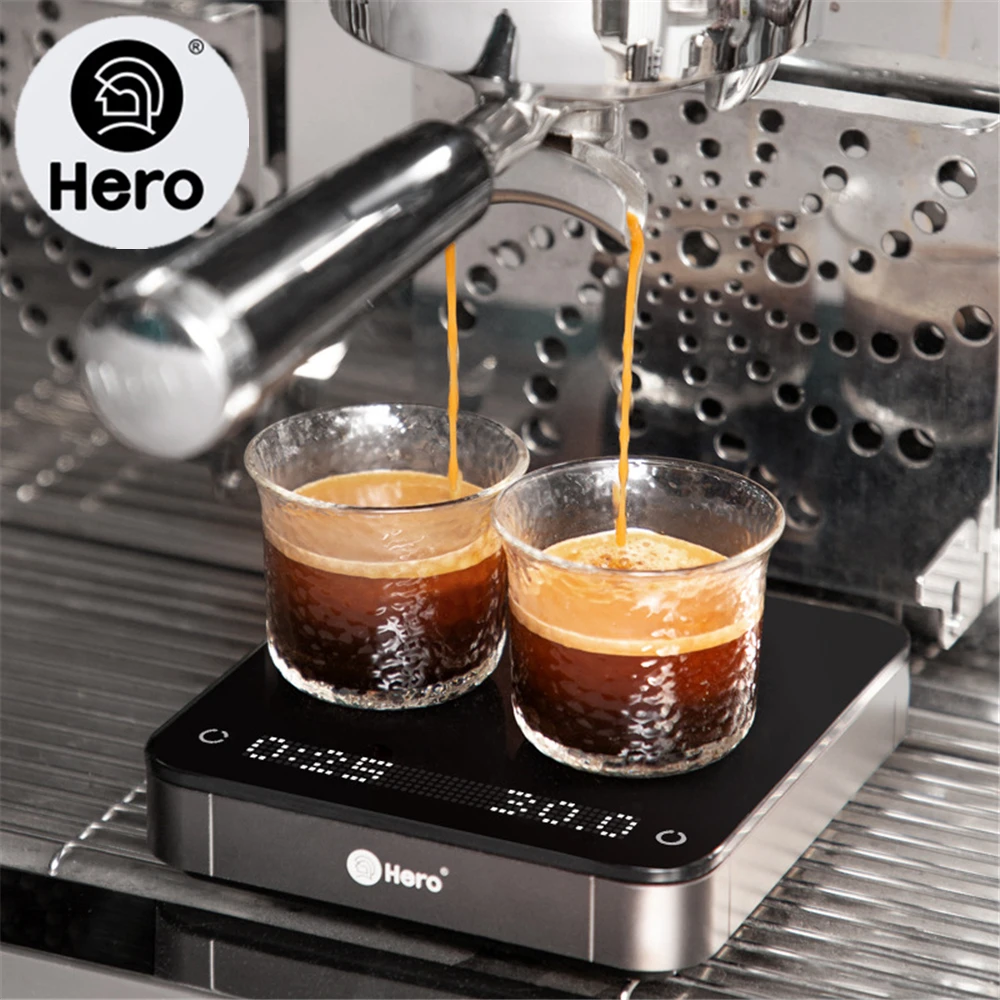 

Hero Mirror Basic+Electronic Kitchen Scale Built-in Auto Timer Pour Over Espresso Smart Coffee Scale Kitchen Scales White/Black