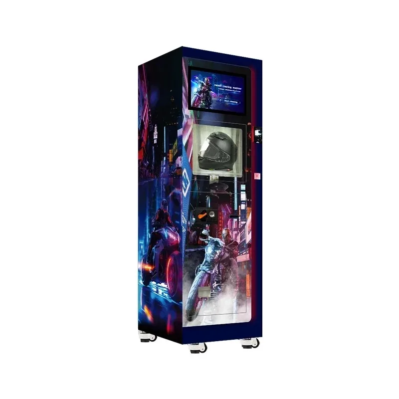 Intelligent automatic motorcycle bicycle helmet cleaning machine high temperature steam disinfection cleaning vending machine - Image 2