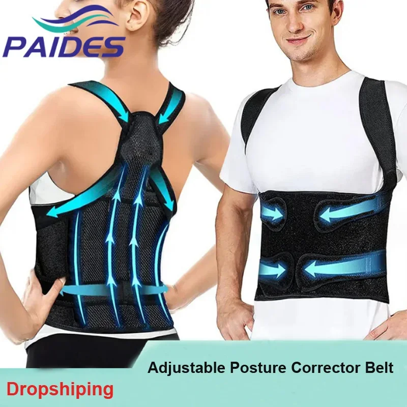 Men Women Adjustable Posture Corrector for Preventing Humpback Spine Pain Relief Correction Belt Hunchback Correction Strap