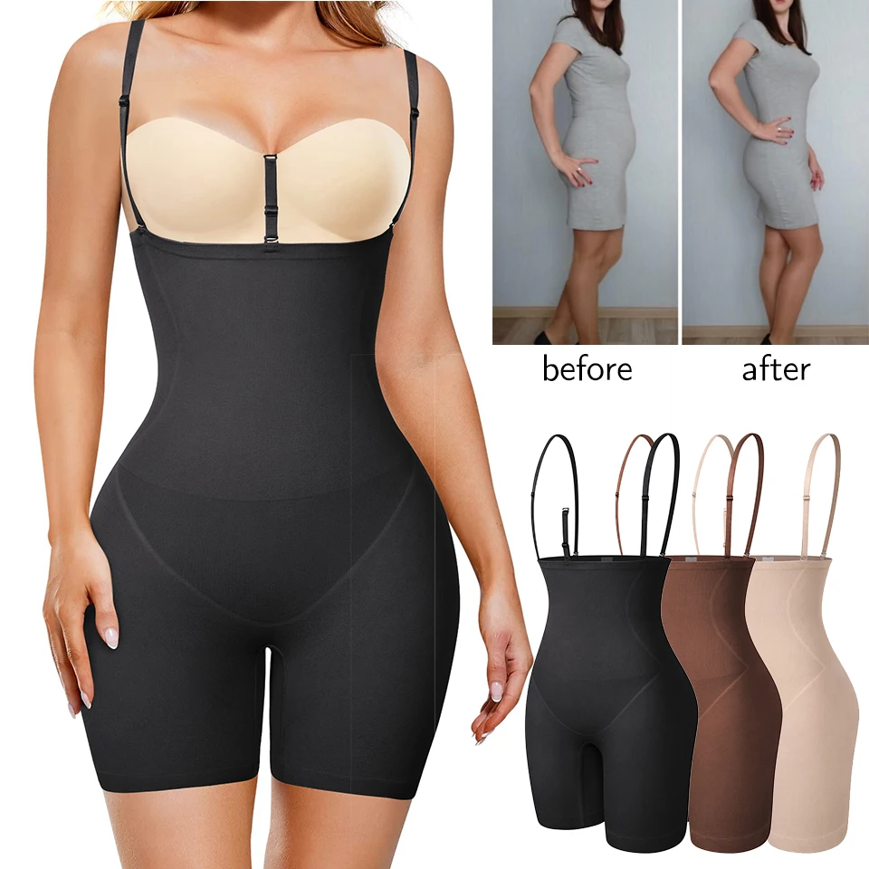 

Shapewear Bodysuit for Women Tummy Control Full Body Shaper Thigh Slimmer Shorts Waist Trainer Slimming Underwear Belly Fajas