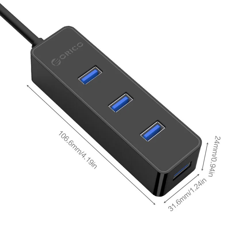 オリコ USB 3.0 ハブ 4 ポート USB ハブ Splitte USB A ハブマルチポートアダプタラップトップ拡張デスクトップアクセサリー Macbook ラップトップ