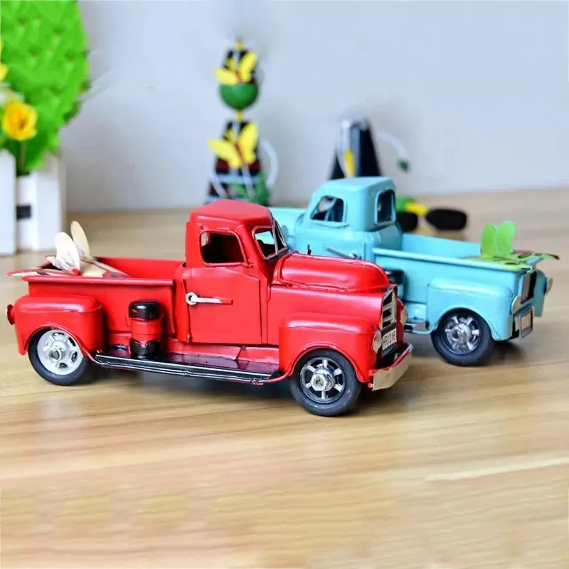 Vintage Tin Classic Car Sports Van Bus Car Home Decoration Luxury Home Decoration Accessories Luxury Garden