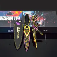 Valorant Champions 2023 New 2pcs Gift Box Metal Kunai Vandal Model Keychain Balisong Uncut metal katana Knives Karambit Toys