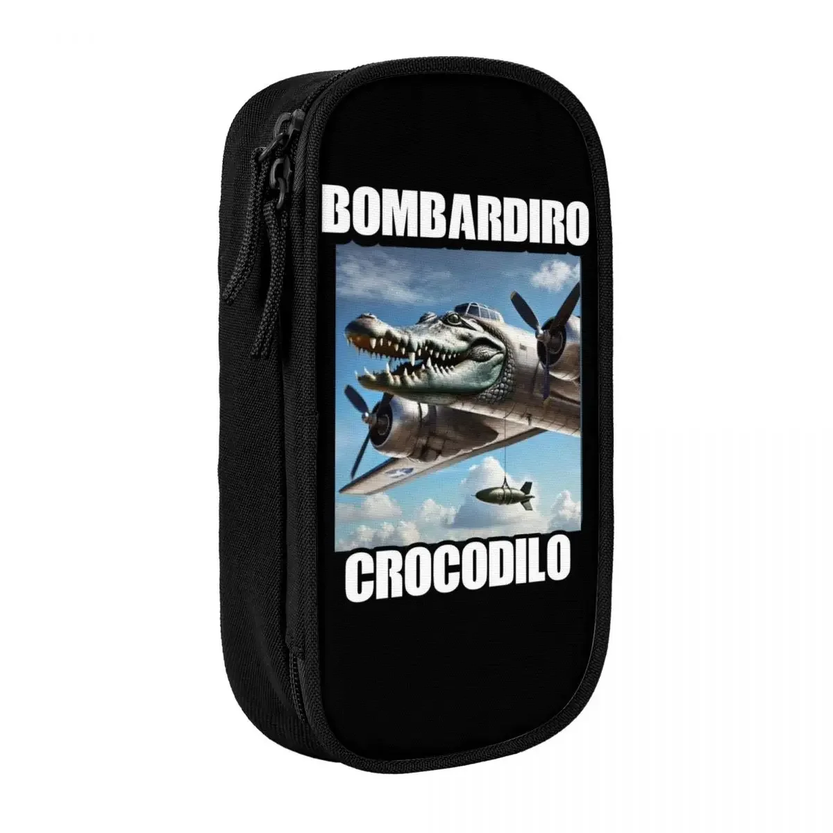 

Bombardiro Crocodilo Meme Pencil Cases Italian Brainrot Memes Pen Box Pencil Bags Student Big Capacity School Pencil Box