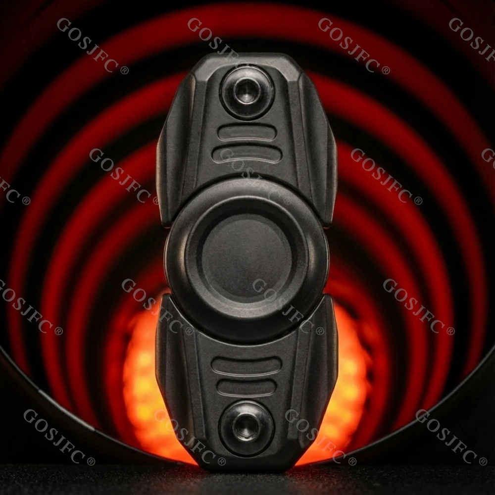 GMEDC PROMETHEUS شوكة ضبط تململ سبينر اثنين من أوراق افتتاح درع الدوران دفع المنزلق الكبار التصاميم الأصلية المفتوحة مسمار الدوران