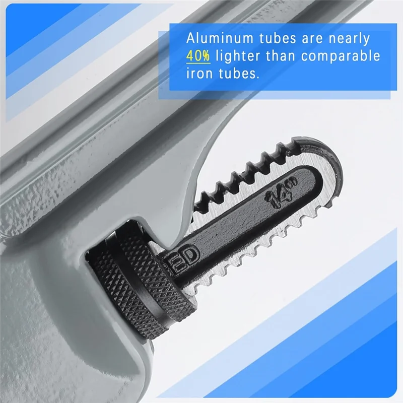 【Flash-Deal!】Adjustable Aluminum Pipe Wrench Set,10 14 18 Inches Plumbing Tools For Professional Plumbers