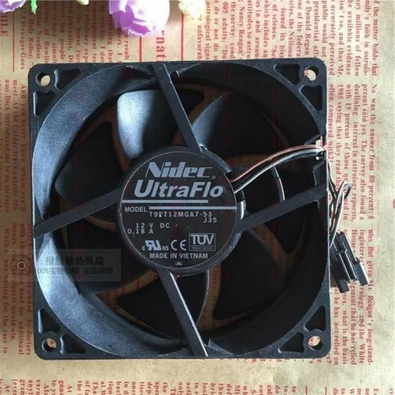 XXZ for  Original T92T12MGA7-53 DC12V 0.18A 92*92*25mm 9cm 3-Lines Projector Cooling Fan