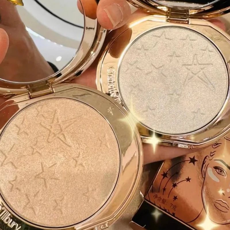 قلم أحمر الخدود المرطب الناعم للمكياج من CT لتعزيز البشرة، بودرة ضوء النجوم المضغوطة، رذاذ إعداد البودرة #3