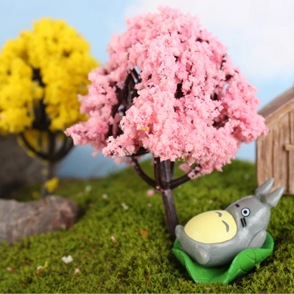 

16 Pcs Realistic Shape Micro L Micro L nament Decor Miniature Trees Mini House Fairy Garden Terrarium