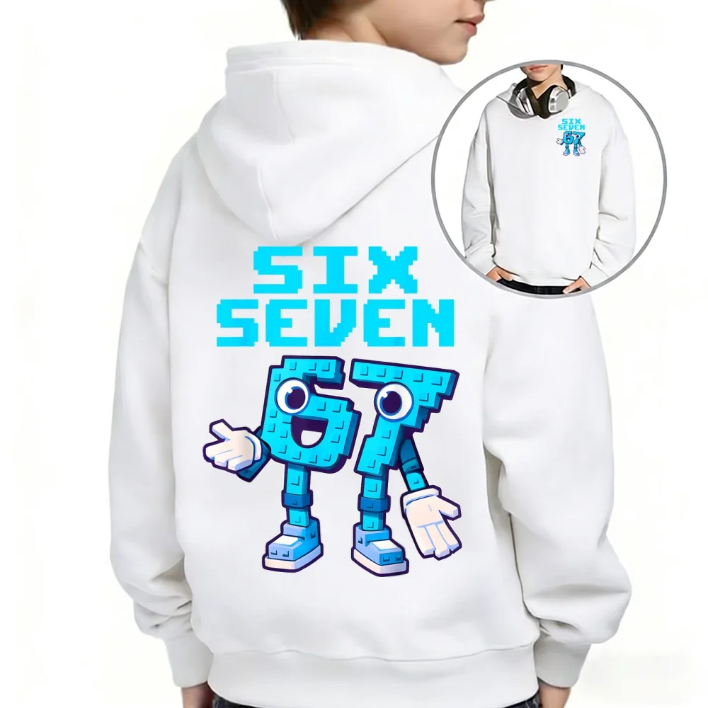 Bruh 67 ستة سبعة 6-7 Brainrot ميمي للمراهقين بنين بنات كنزة قطيفة سرقة Brainrot هريرة Bruh OG Meowl معطف مقنع