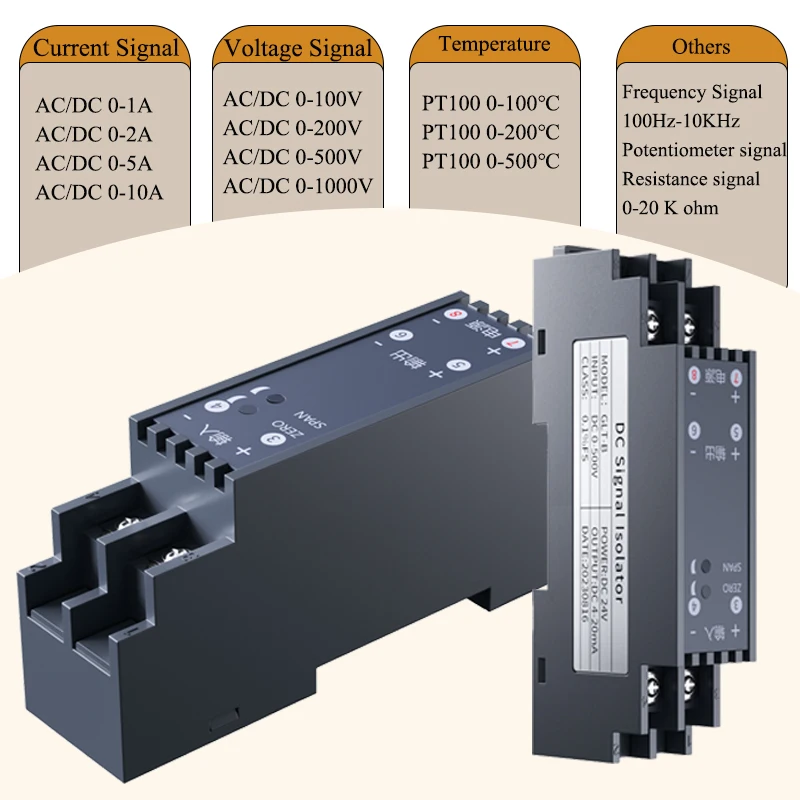 

Изолятор сигнала 4–20 мА до 0–10 В, 0–5 В, 1–5 В постоянного тока, преобразователь изолятора сигнала 4–20 мА в 0–10 В, 0–5 В, преобразователь аналогового сигнала