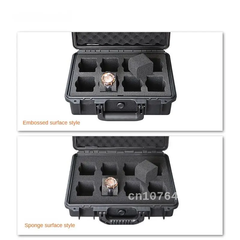 Boîte de montre en plastique à 2/6/8/16/20 fentes, équipement de sécurité, boîte à outils portable, boîtier de degré porteurs avec mousse pour le stockage des montres
