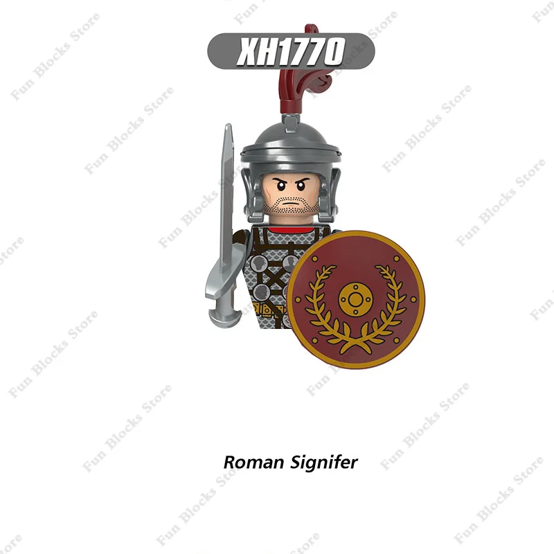 Middle Ancient Rome Medieval Knights Templar Crusade Spartan Warriors Infantry Cavalry Figures Building Blocks Bricks Kids Toys