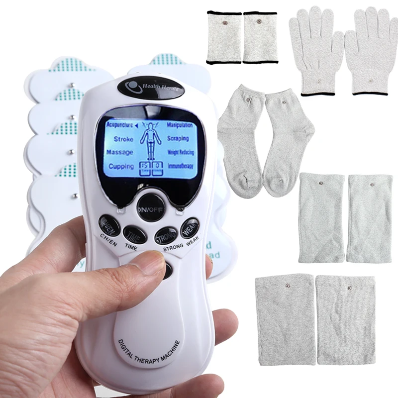 

8 Mode Electric Therapy Massage Device EMS TENS Machine Health Care Body Slimming Electrode Acupuncture Massager Sculptor