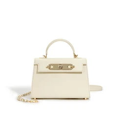 Louis Levane Split Leather Luxury Designer Mini Handbags With Top Handle Small Size Classic Purse And Handbag