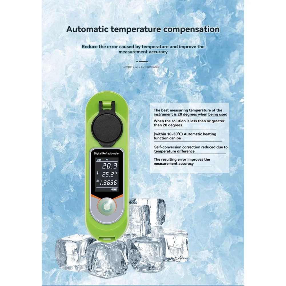 

ABRE-Refractometer Fruit Juice Sugar Meter For Food, Fruits And Vegetables, Beverages