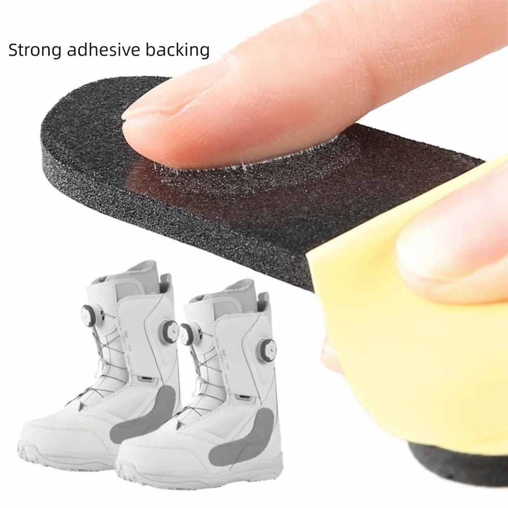 Self-Adhesive Gel Pad for Ski Boots Soft Foam Curved Design Ski Boots Heel Protector Anti-Blister Anti-Rub