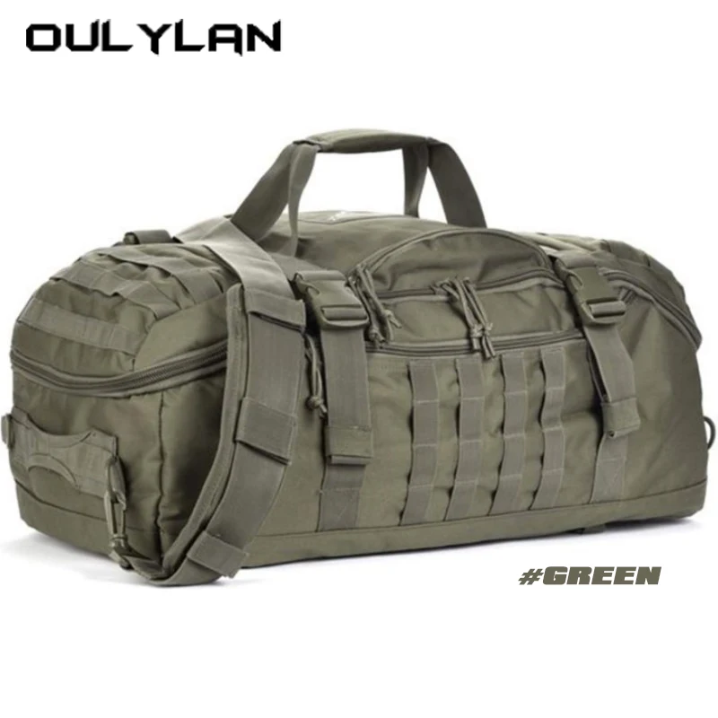 Oulylan 45L Camping Backpacks Men Tactical Backpack Waterproof Hiking Travel Climbing Rucksack Sports Gym Duffel Bag