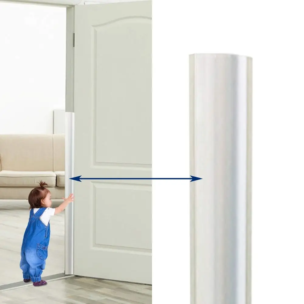 120cm Translucent Seamless Home Kindergarten Protection Strip Door Finger Guard Anti-pinch Child Door Hinge Protector Cover