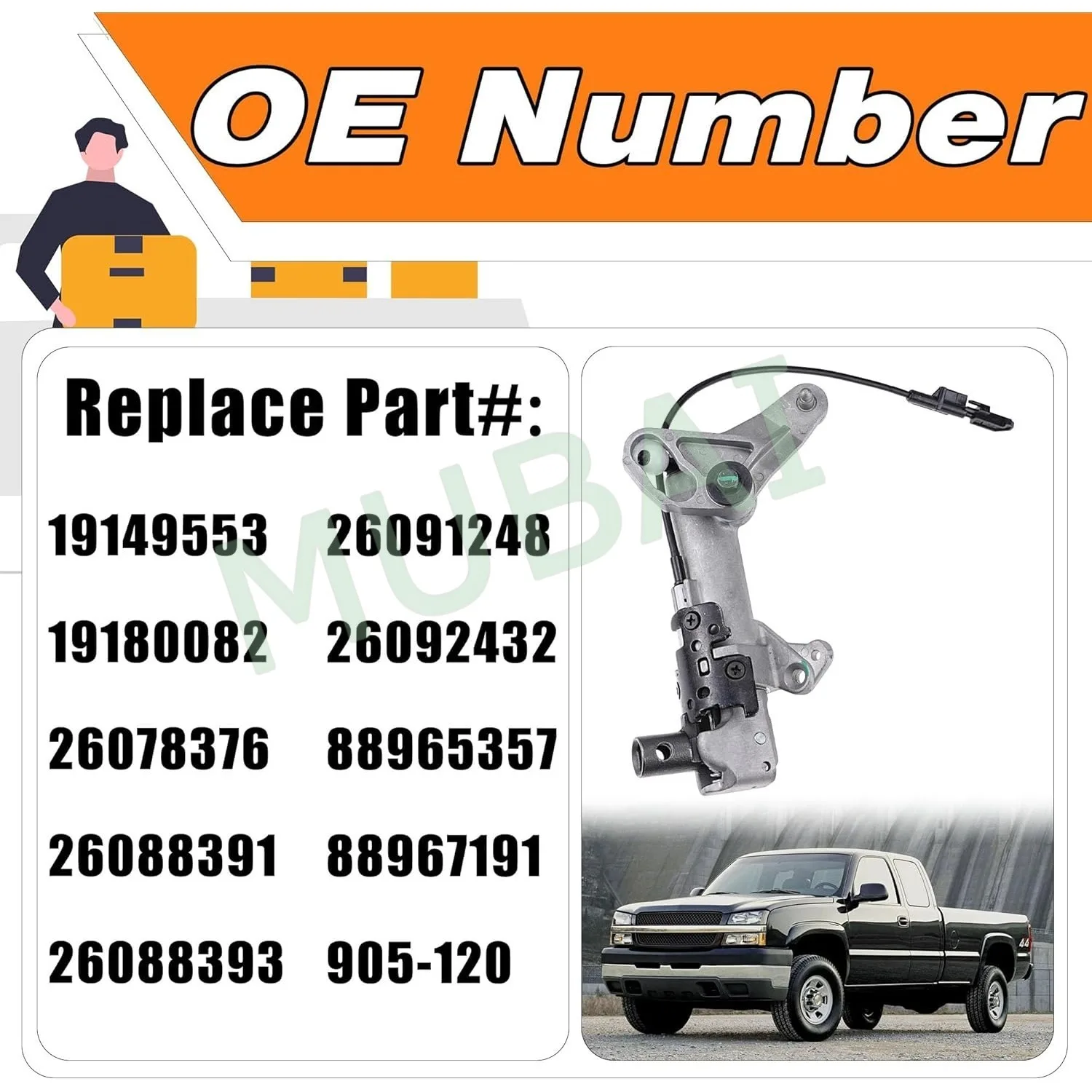 19149553 19180082 905-120 Steering Column Shift Mechanism for Chevy Blazer Silverado Suburban Tahoe GMC Jimmy Sierra Yukon