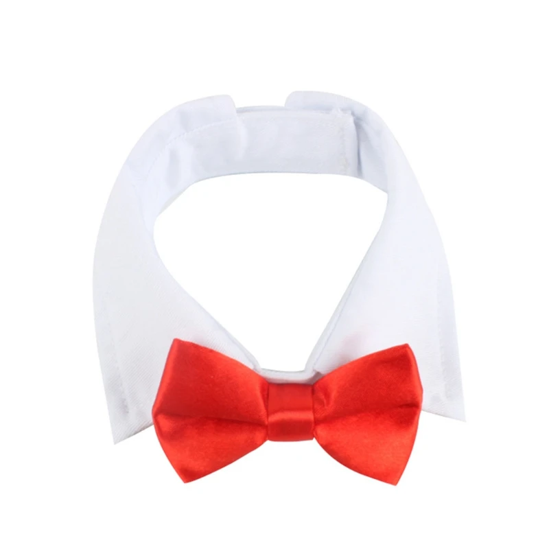 for Cat Tuxedo Necktie Bow Tie Adjustable Formal Tie Tux Collar for Small Boy Pet