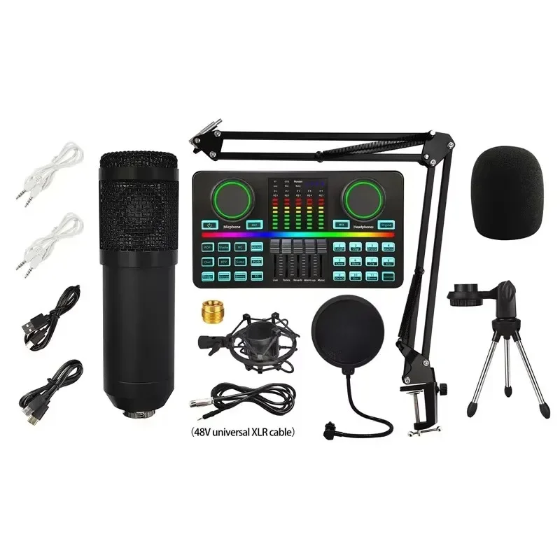 

To USA Censreal Voice Changer Musical Instrument Mixer Podcast Equipment Microphone With External Sound Card