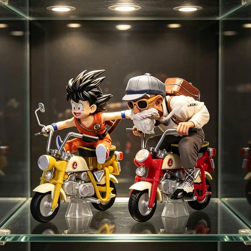 2026 Dragon Ball Z Anime-Figur Son Goku Meister Roshi Lokomotiven PVC-Actionfigur Kame Sennin Motorrad-Spielzeug Geschenke