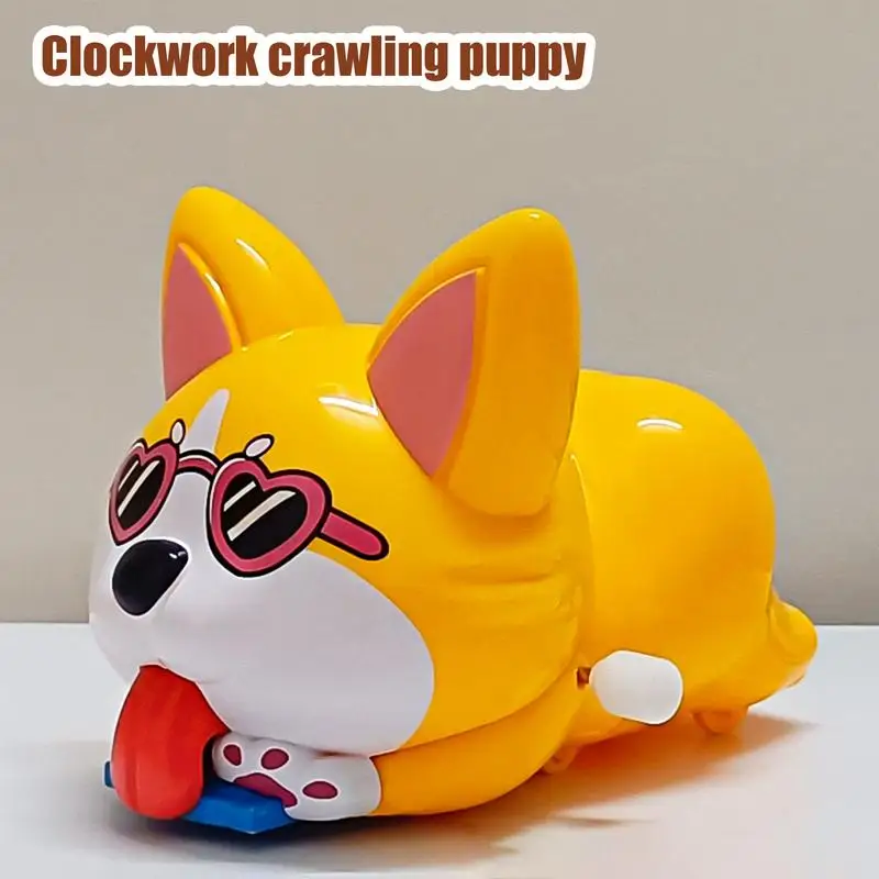 Wind-up Animals toys for Baby Crawling Guide Toys clockwork Pig/puppy Toddler early education dolls Learning Exercise Toys