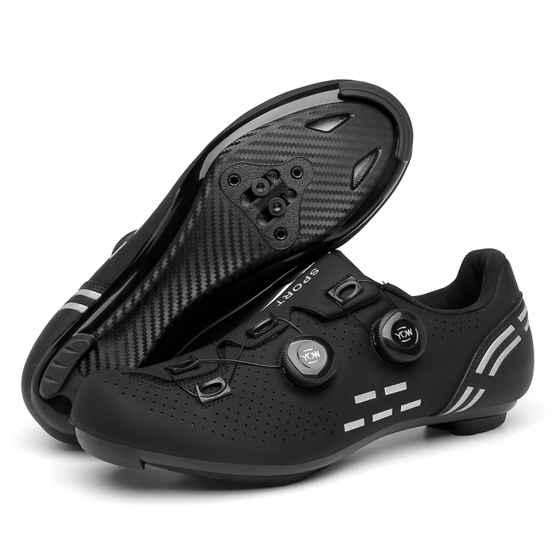 Speed Cycling Sneakers Road Bike Shoes Men Women Sports Route Cycling Shoes Self-locking Racing Bicycle Cleats Shoes for Shimano