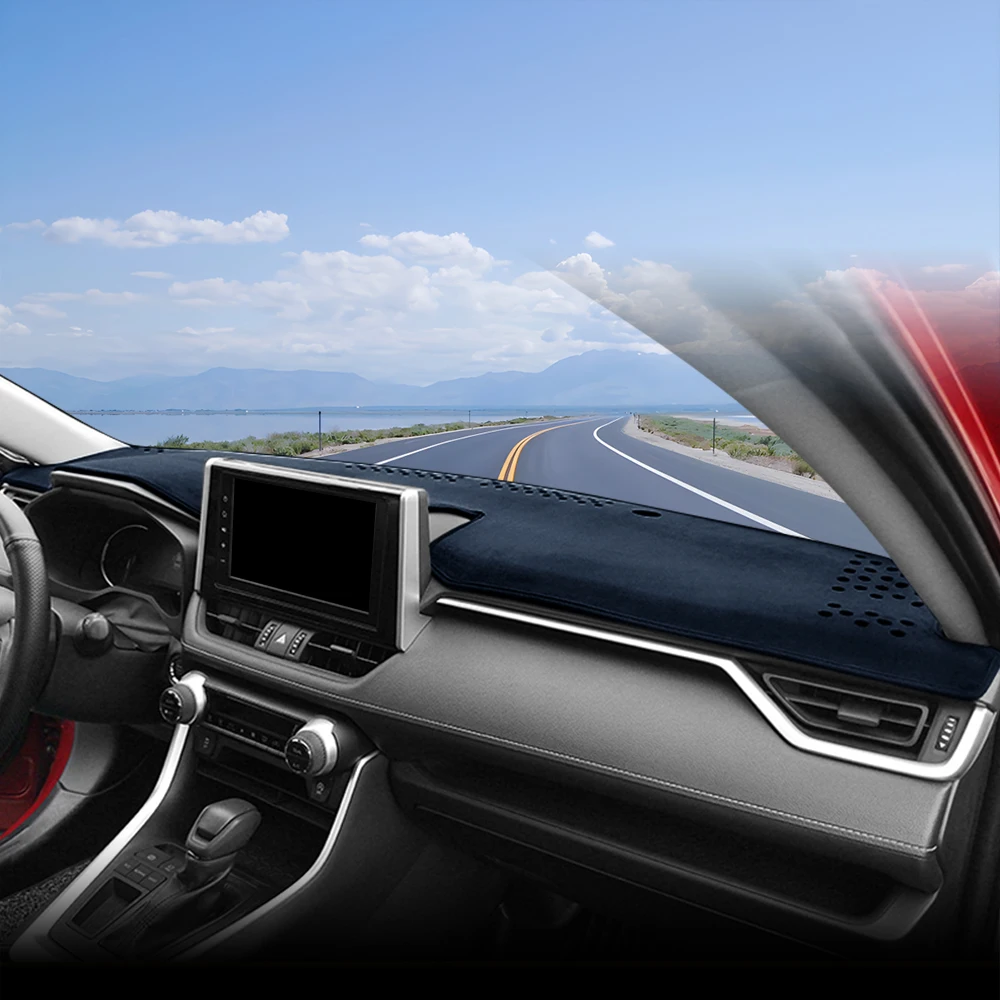 

ABAIWAI For Toyota RAV4 2019 2020 2021 2022 2023 2024 RAV 4 XA50 Hybrid Car Dashboard Mat Sun Shade Instrument Desk Cover Parts