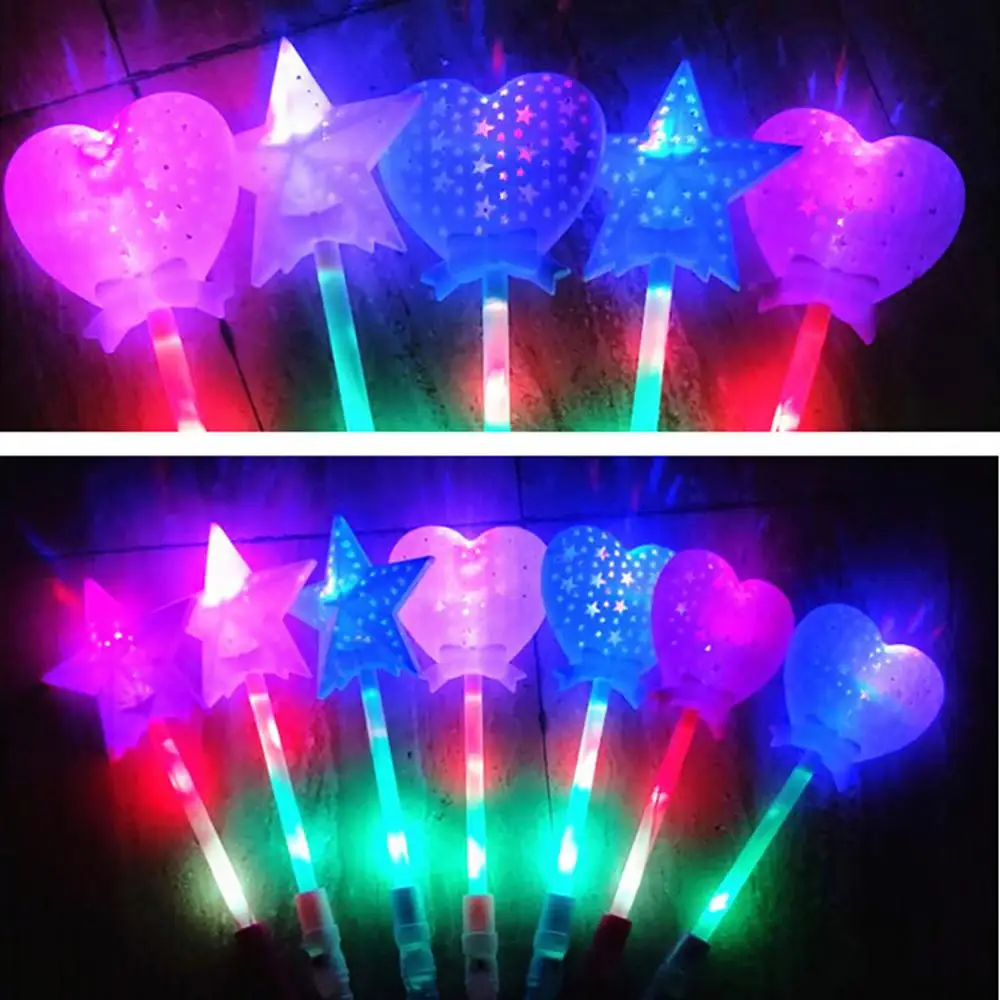 Luminous Star LED Glow Stick, Magic Glowing, Piscando Light Up Wand, Concerto Toy, Festa de Aniversário, Decoração de Casamento