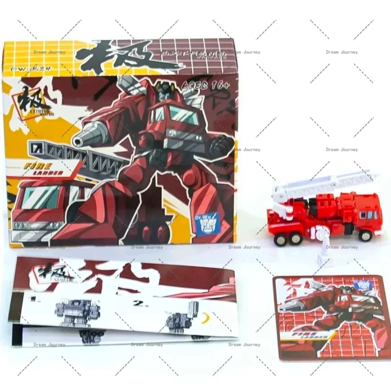 Nuevos juguetes transformadores en Stock Dr Wu Customs DW-E24 bombero Mini G1 Hell Extreme Battle figura de acción juguete colección regalo